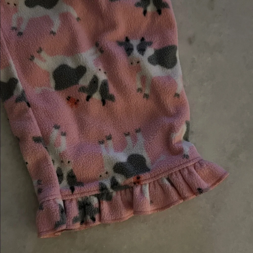 Carter's Pink Cow Print Kids Pajama Bottoms